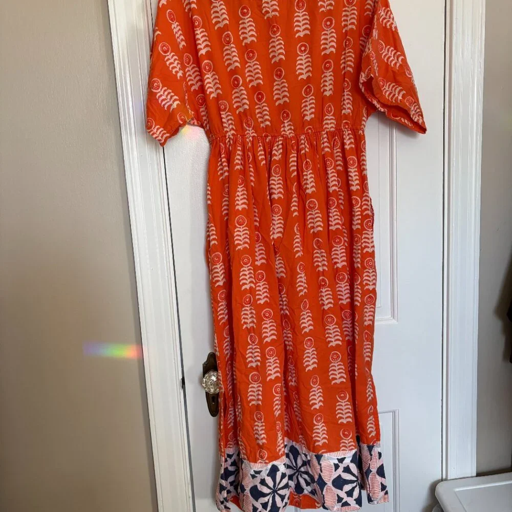 Marea by Liz Joy Milla Caftan Cover-Up Beach Dress - XS - Picture 6 of 9
